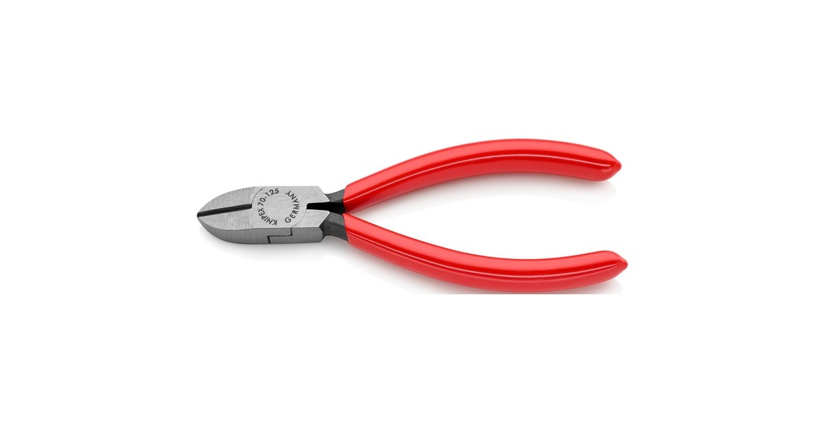 KNIPEX Seitenschneider 70 01 125, Schneid-Zange(rot, Länge 125mm)