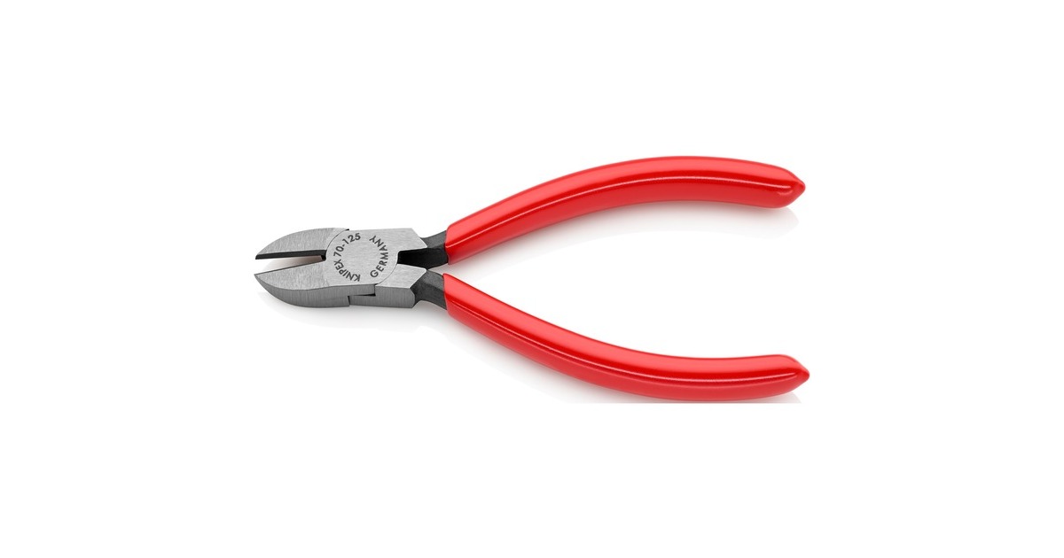 KNIPEX Seitenschneider 70 01 125, Schneid-Zange(rot, Länge 125mm)
