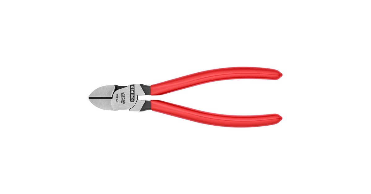 KNIPEX Seitenschneider 70 01 160, Schneid-Zange(rot, Länge 160mm)