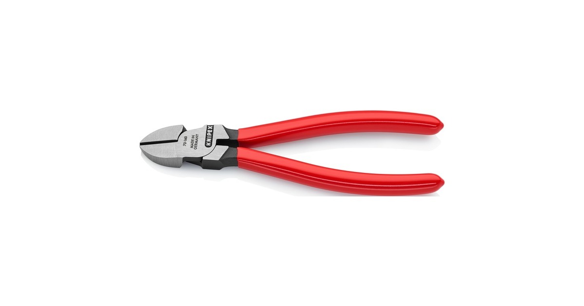 KNIPEX Seitenschneider 70 01 160, Schneid-Zange(rot, Länge 160mm)