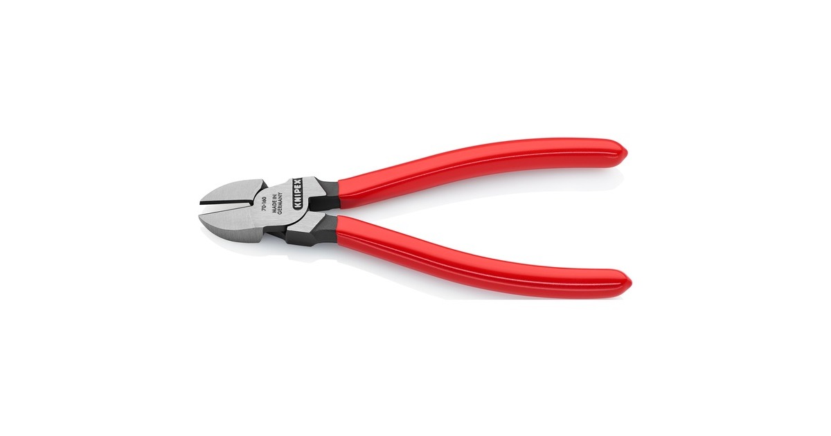 KNIPEX Seitenschneider 70 01 160, Schneid-Zange(rot, Länge 160mm)