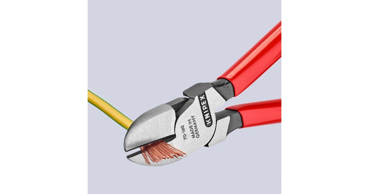 KNIPEX Seitenschneider 70 01 160, Schneid-Zange(rot, Länge 160mm)