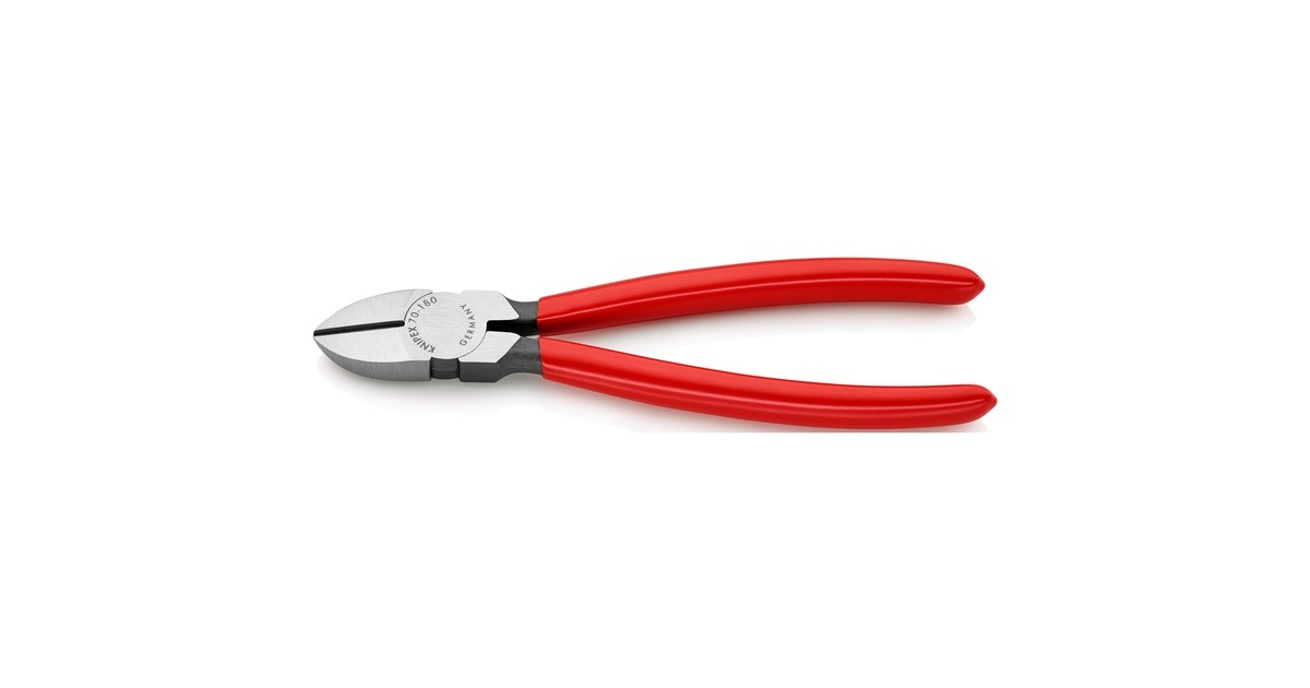 KNIPEX Seitenschneider 70 01 180, Schneid-Zange(rot, Länge 180mm)