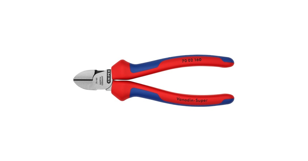 KNIPEX Seitenschneider 70 02 160, Schneid-Zange(20 % höhere Schnittkraft als das Vorgängermodell)
