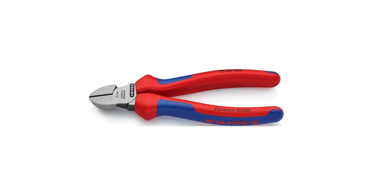 KNIPEX Seitenschneider 70 02 160, Schneid-Zange(20 % höhere Schnittkraft als das Vorgängermodell)
