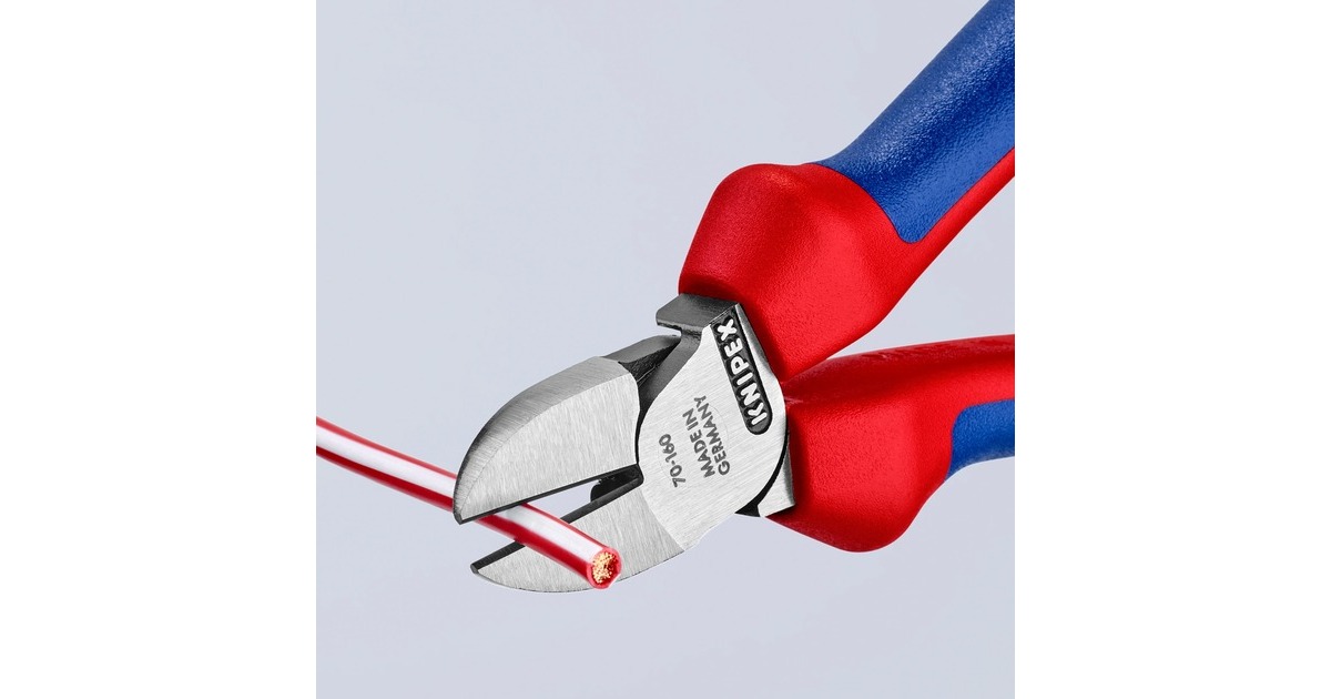 KNIPEX Seitenschneider 70 02 160, Schneid-Zange(20 % höhere Schnittkraft als das Vorgängermodell)
