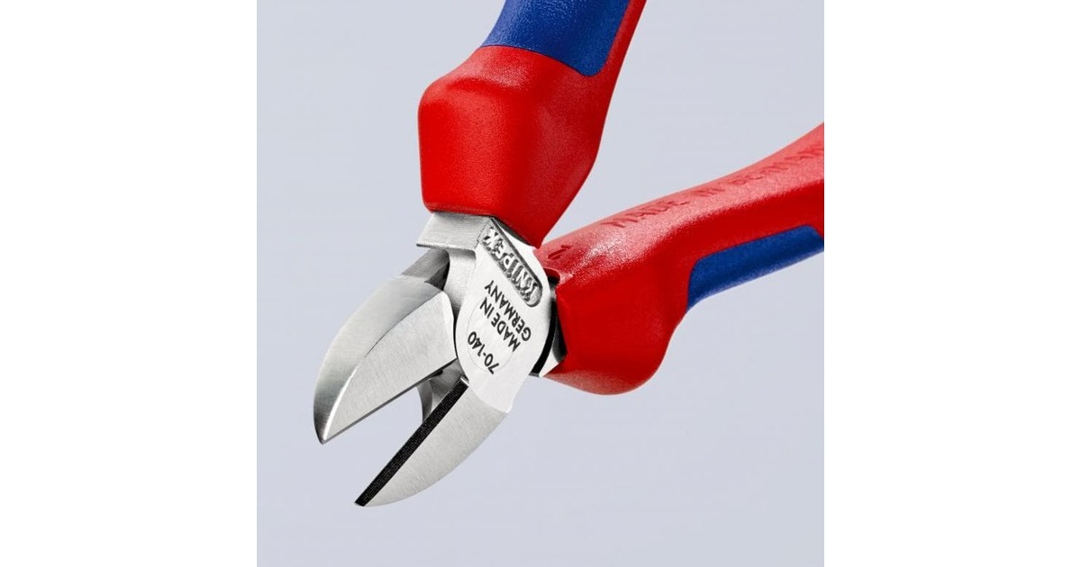 KNIPEX Seitenschneider 70 05 140, Schneid-Zange(rot/blau, Länge 140mm)