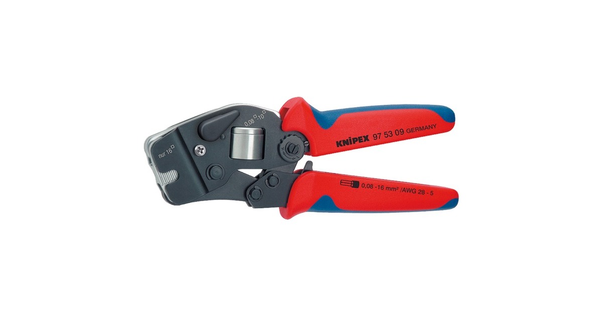 KNIPEX Selbsteinstellende Crimpzange 975309(für Ader-Endhülsen)