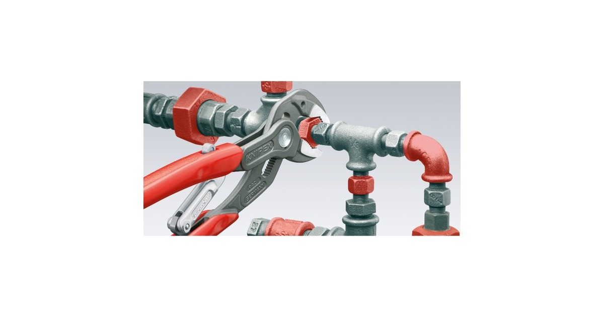 KNIPEX SmartGrip 85 01 250 , Rohr- / Wasserpumpen-Zange(gezahnte Griffflächen)