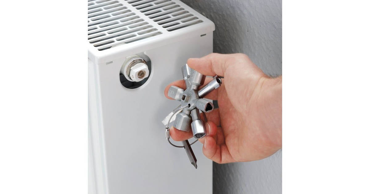 KNIPEX TwinKey 00 11 01, Steckschlüssel(für gängige Schränke und Absperrsysteme)