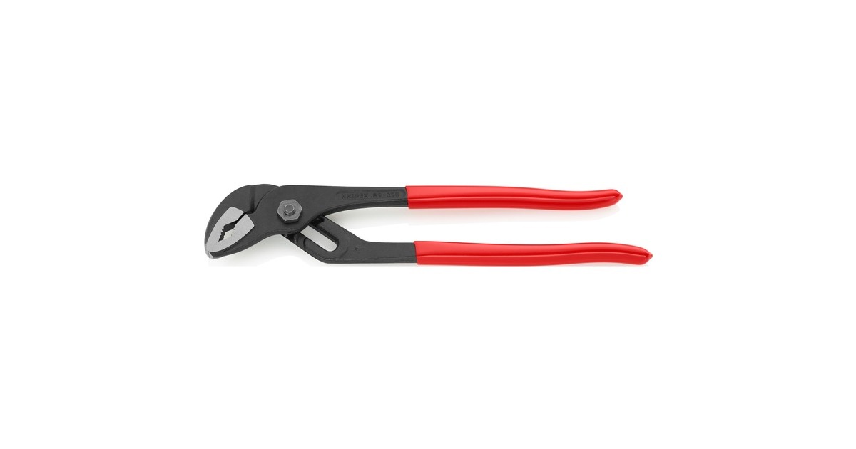 KNIPEX Wasserpumpenzange 89 01 250, Rohr- / Wasserpumpen-Zange(rot/schwarz, mit Rillengelenk)