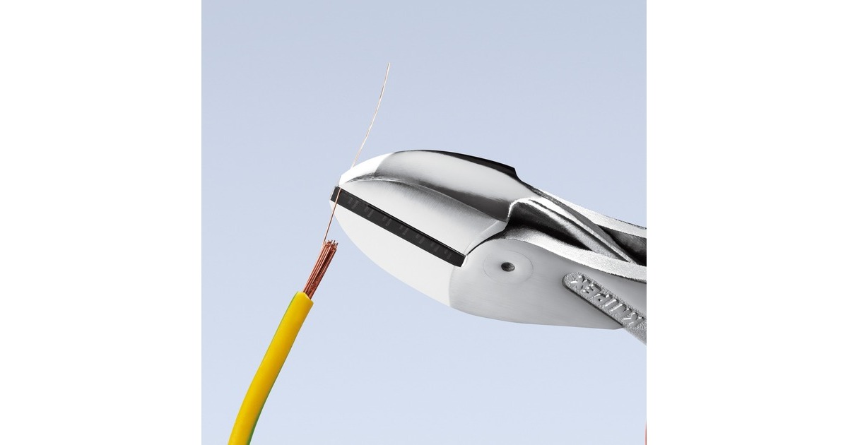 KNIPEX X-Cut Kompakt-Seitenschneider 73 06 160, VDE, Schneid-Zange(gelb, doppelt gelagerte Gelenkachse)