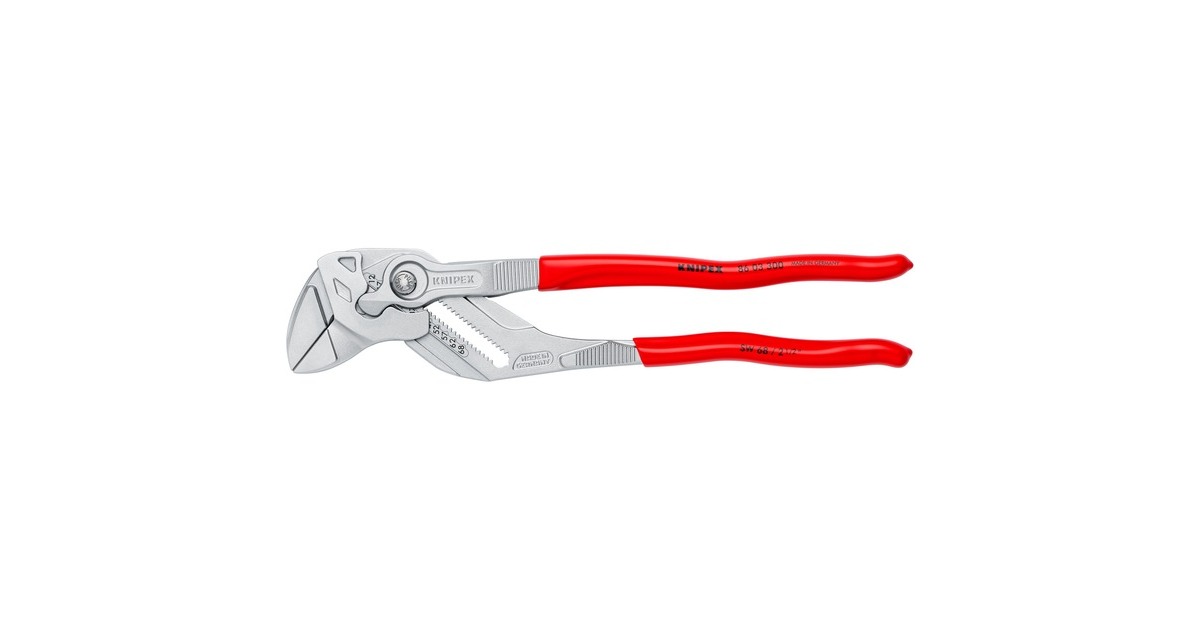 KNIPEX Zangenschlüssel 86 03 300(rot, 10-fach einstellbar)