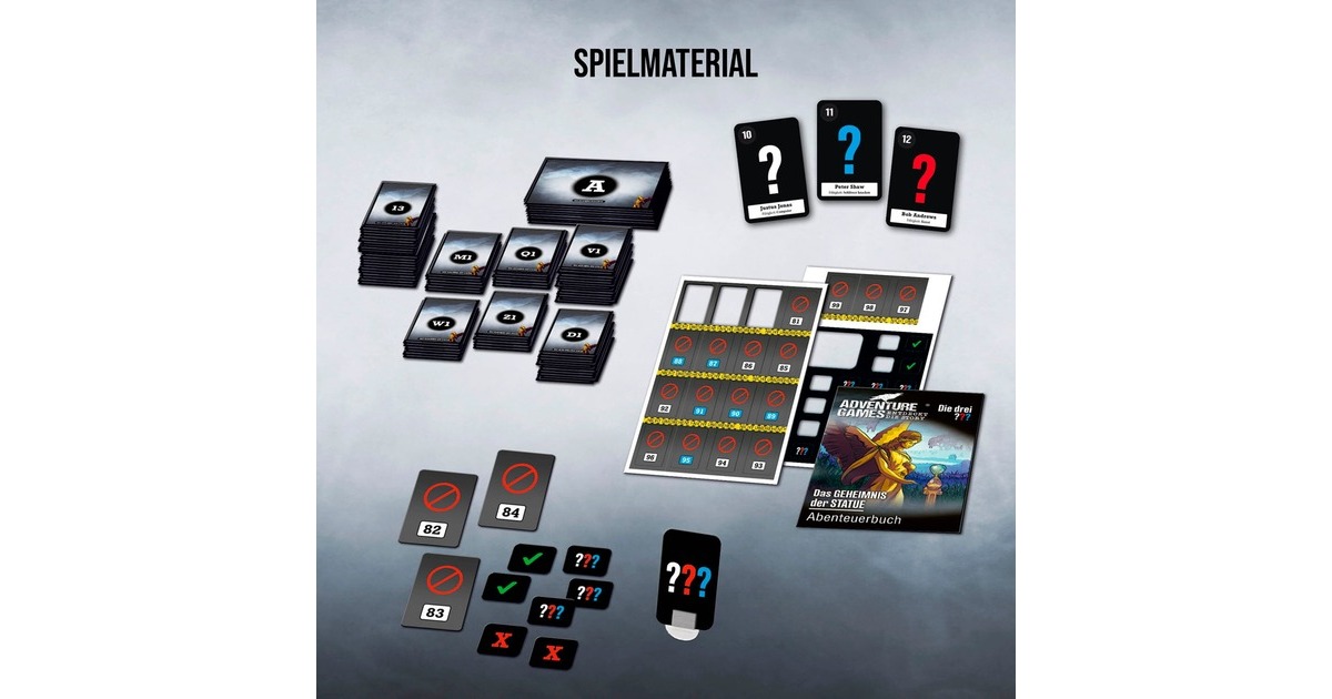 KOSMOS Adventure Games - Die drei ???: Das Geheimnis der Statue, Brettspiel