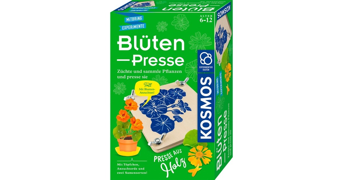 KOSMOS Blütenpresse, Experimentierkasten