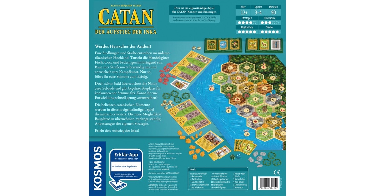 KOSMOS CATAN - Der Aufstieg der Inka, Brettspiel