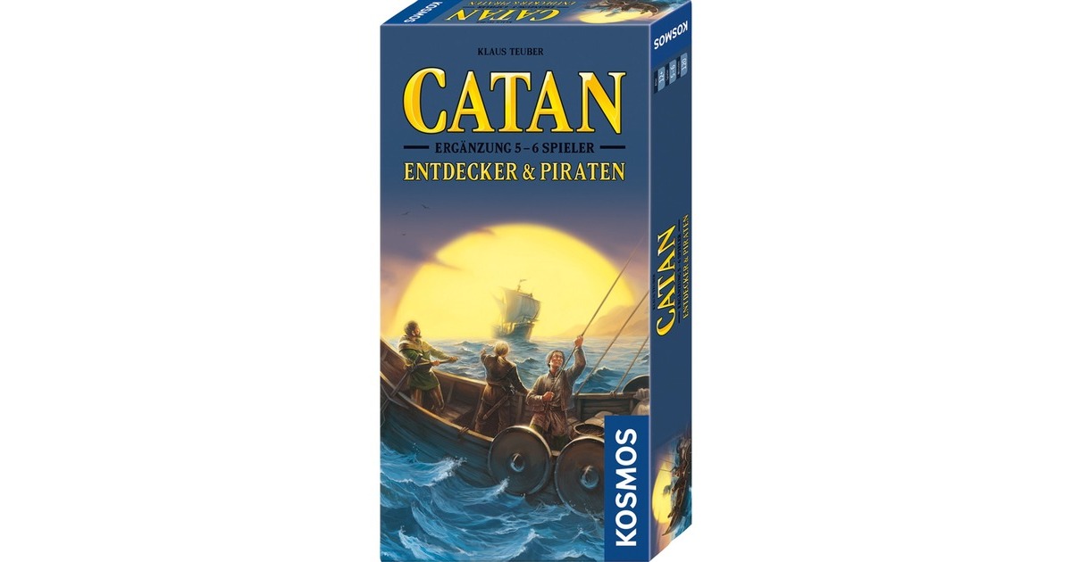 KOSMOS CATAN - Entdecker & Piraten Ergänzung für 5-6 Spieler, Brettspiel(Erweiterung)