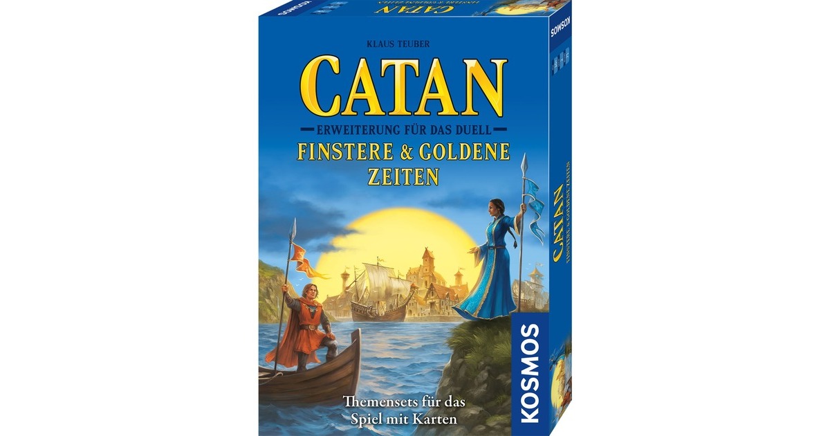 KOSMOS CATAN - Erweiterung für das Duell - Finstere & Goldene Zeiten, Kartenspiel