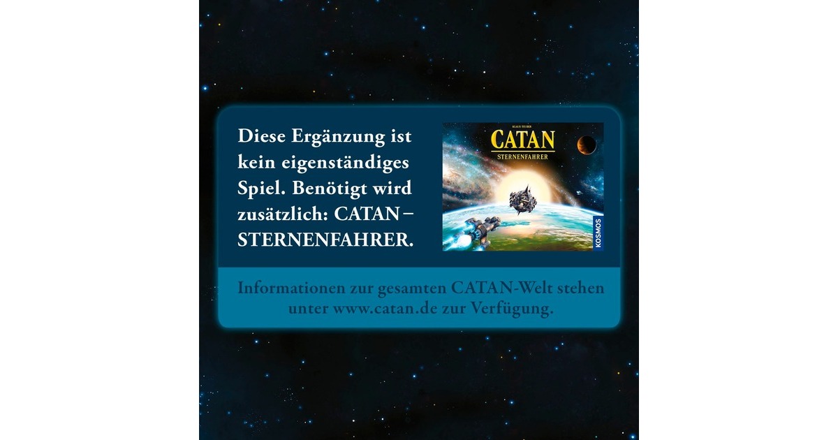 KOSMOS CATAN - Sternenfahrer Ergänzung für 5-6 Spieler, Brettspiel