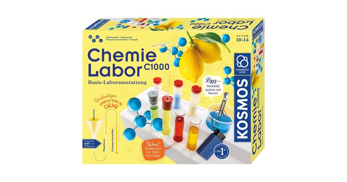 KOSMOS Chemielabor C1000, Experimentierkasten