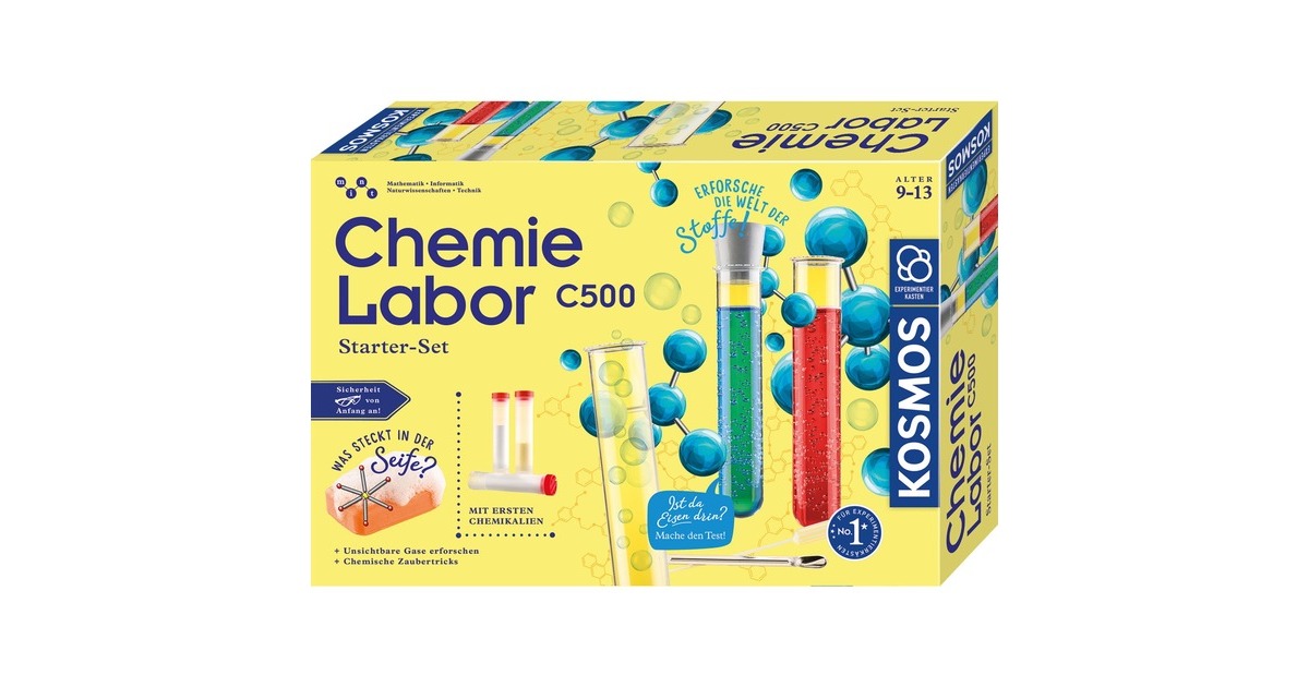 KOSMOS Chemielabor C500, Experimentierkasten(Starter-Set)