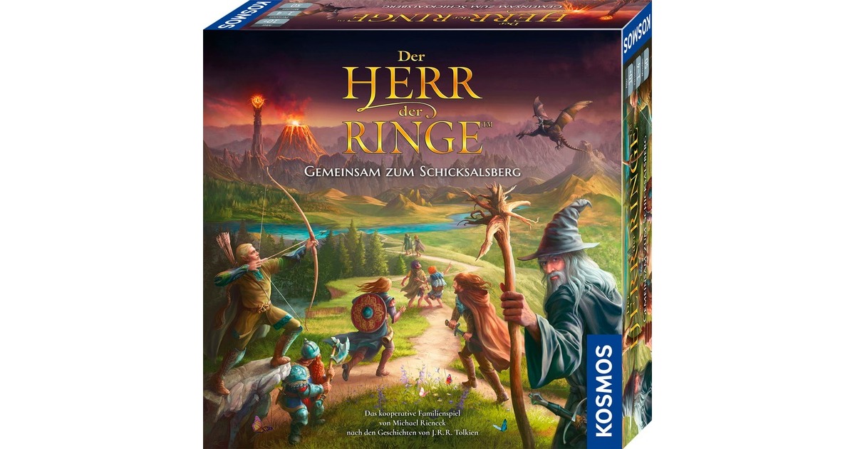 KOSMOS Der Herr der Ringe - Gemeinsam zum Schicksalsberg, Brettspiel
