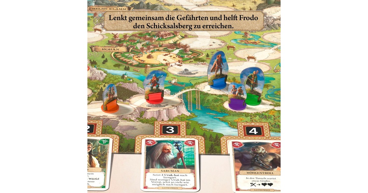 KOSMOS Der Herr der Ringe - Gemeinsam zum Schicksalsberg, Brettspiel