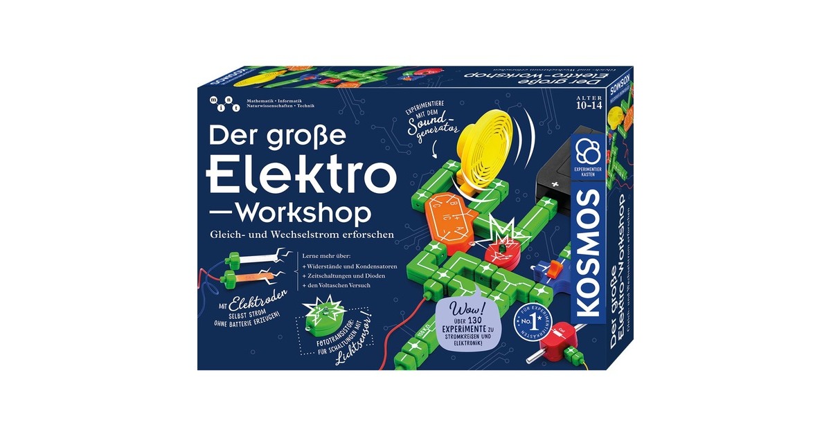 KOSMOS Der große Elektro-Workshop, Experimentierkasten