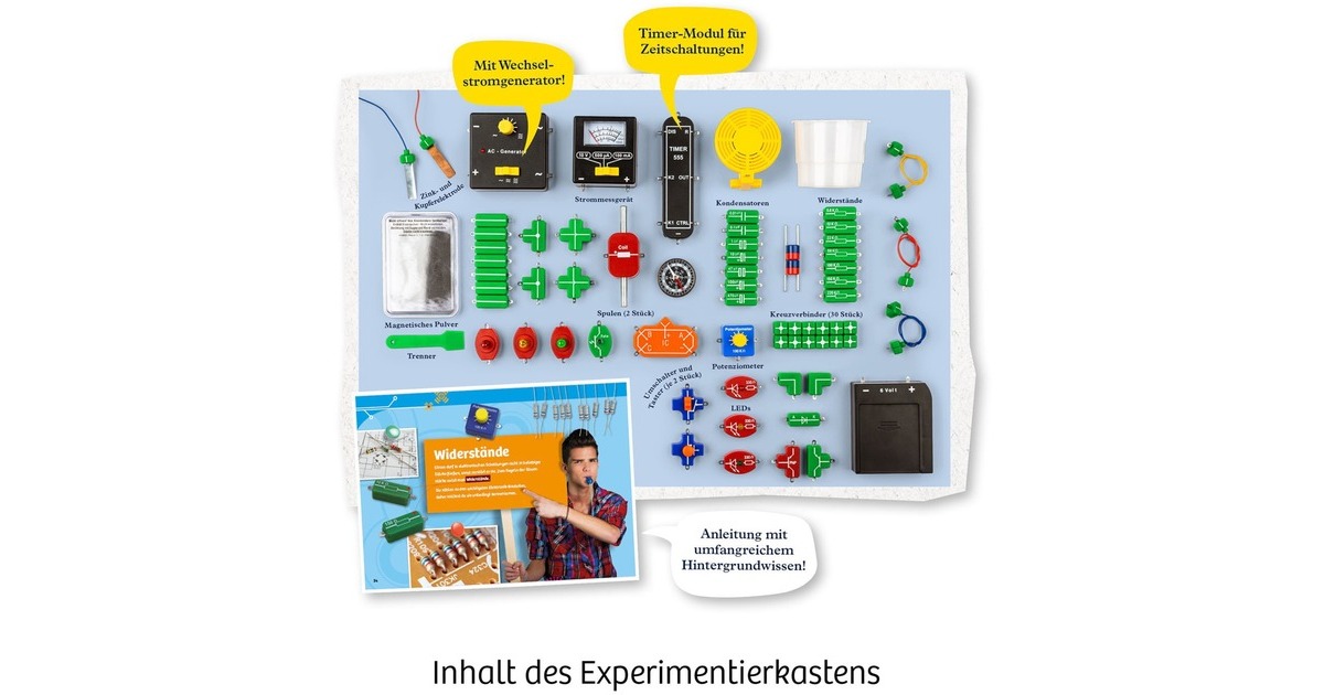KOSMOS Der große Elektro-Workshop, Experimentierkasten