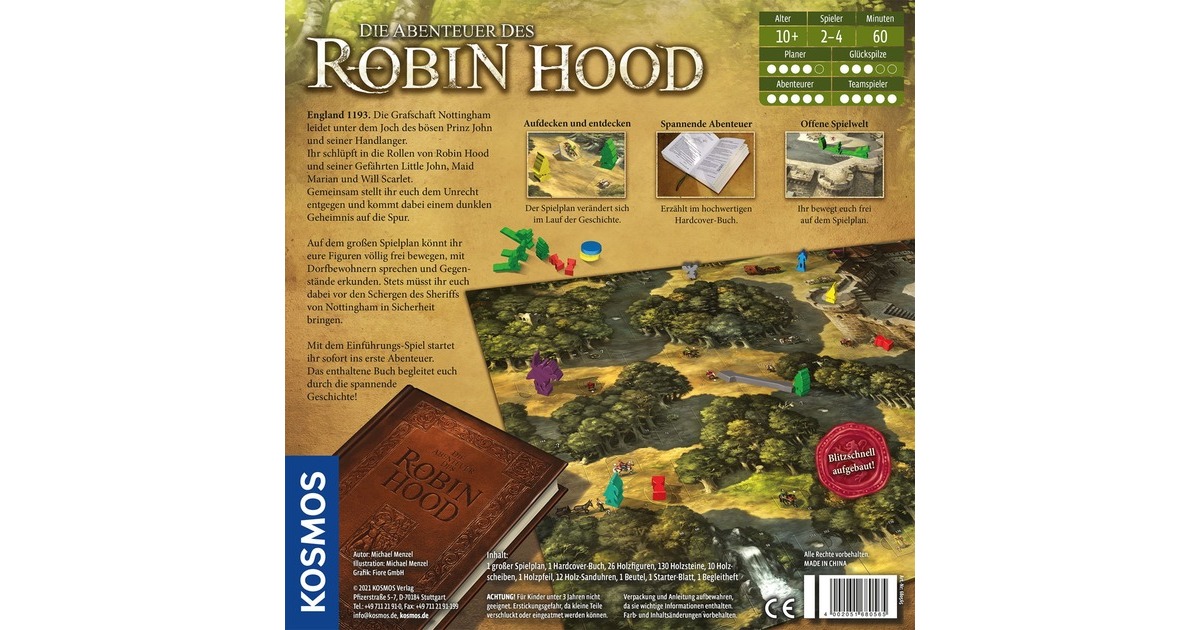 KOSMOS Die Abenteuer des Robin Hood, Brettspiel
