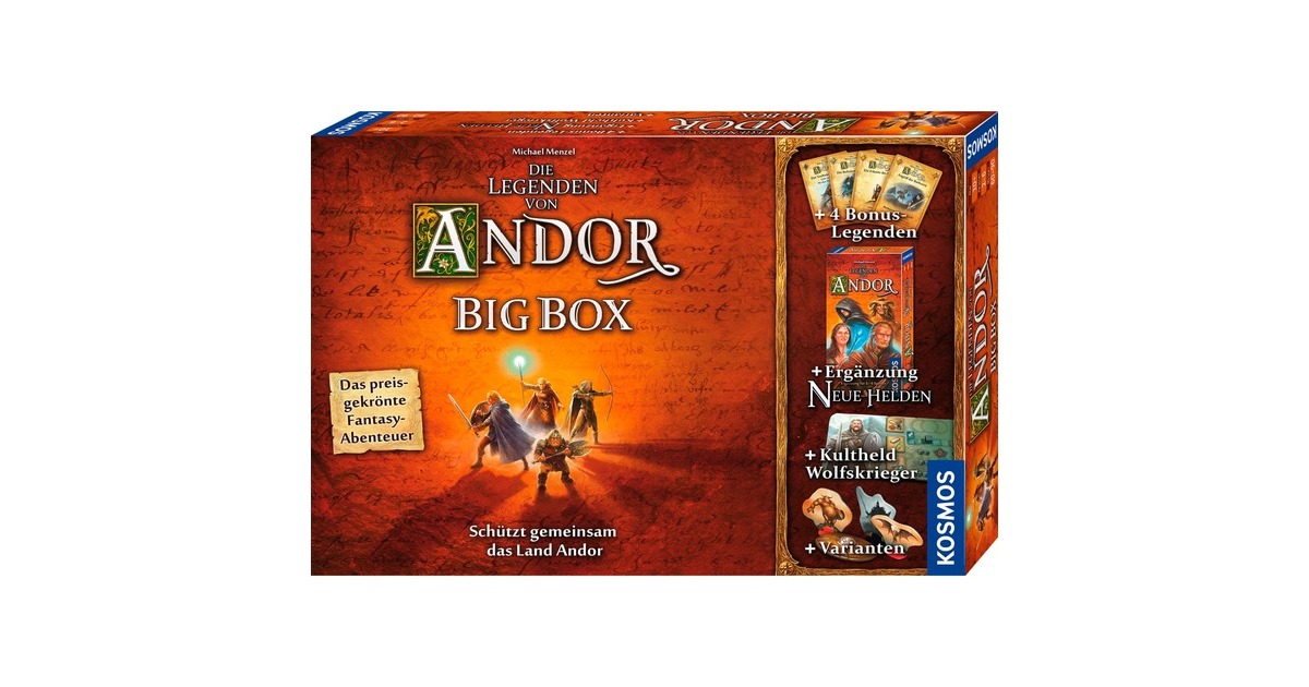 KOSMOS Die Legenden von Andor - Big Box, Brettspiel KOSMOS Die Legenden von Andor - Big Box, Brettspiel