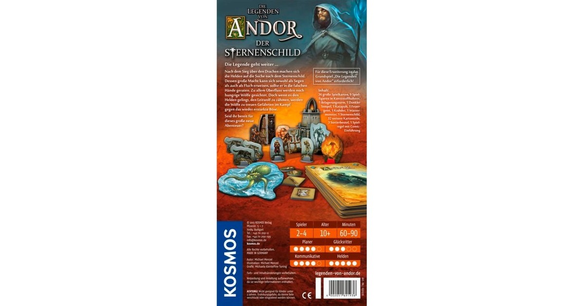 KOSMOS Die Legenden von Andor - Der Sternenschild, Brettspiel(Erweiterung)