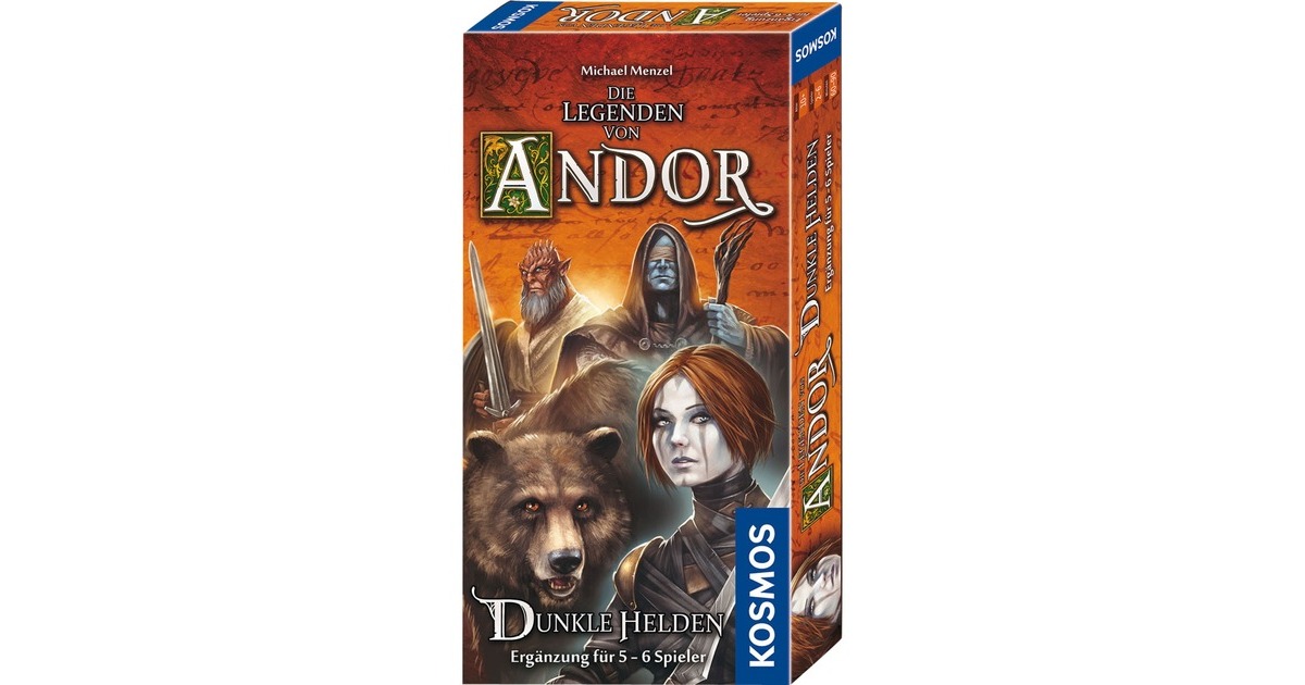 KOSMOS Die Legenden von Andor - Dunkle Helden, Brettspiel(Erweiterung für 5 - 6 Spieler) KOSMOS Die Legenden von Andor - Dunkle Helden, Brettspiel(Erweiterung für 5 - 6 Spieler)