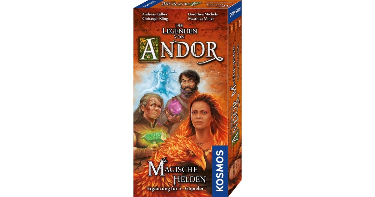 KOSMOS Die Legenden von Andor - Magische Helden, Brettspiel(Ergänzung für 5-6 Spieler) KOSMOS Die Legenden von Andor - Magische Helden, Brettspiel(Ergänzung für 5-6 Spieler)