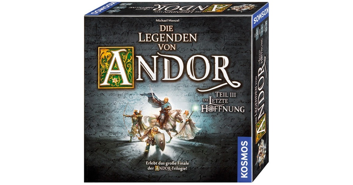 KOSMOS Die Legenden von Andor - Teil III: Die letzte Hoffnung, Brettspiel KOSMOS Die Legenden von Andor - Teil III: Die letzte Hoffnung, Brettspiel