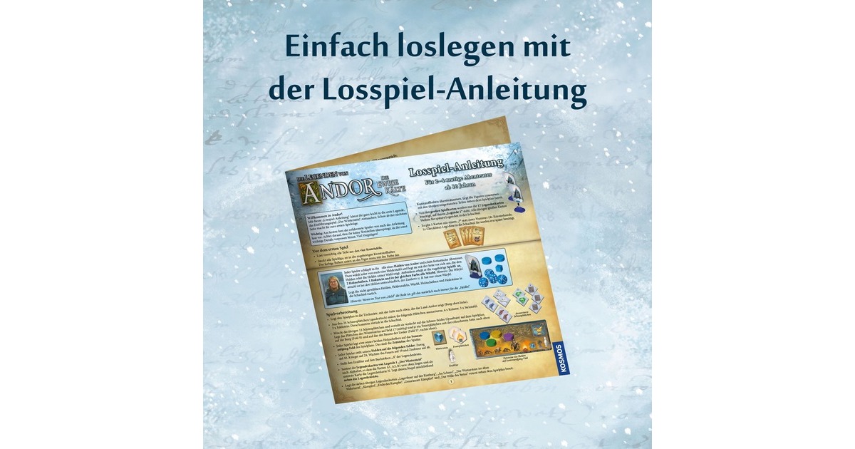 KOSMOS Die Legenden von Andor -Die ewige Kälte, Brettspiel