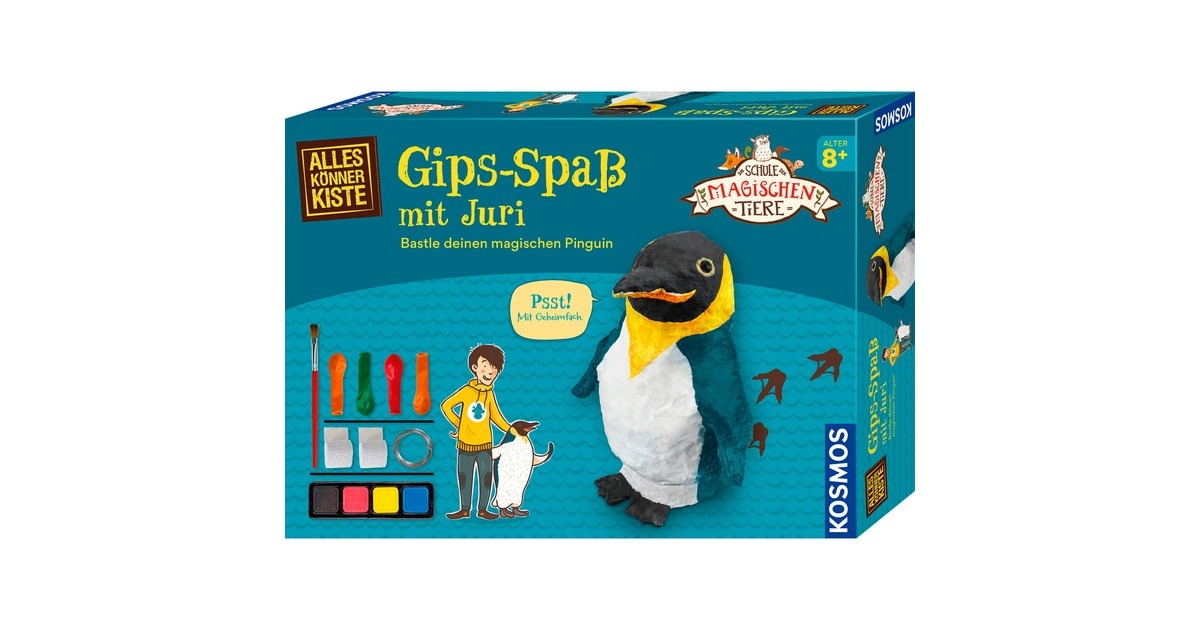 KOSMOS Die Schule der magischen Tiere - Gips-Spaß mit Juri, Basteln