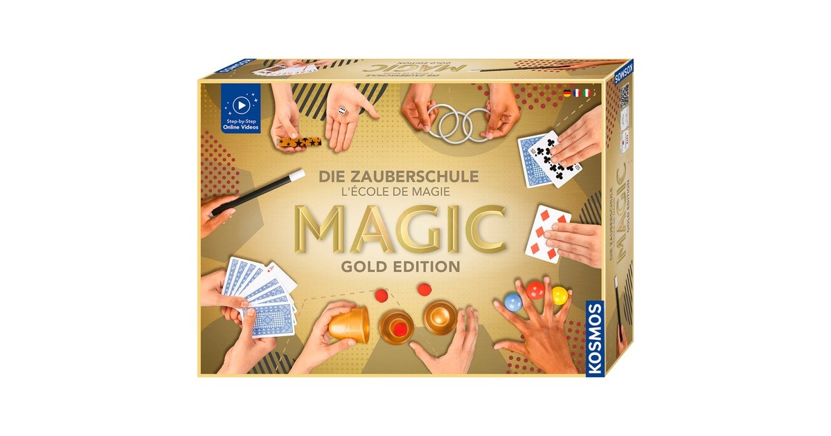 KOSMOS Die Zauberschule Magic Gold Editiion, Zauberkasten(überarbeitete Version 2023)