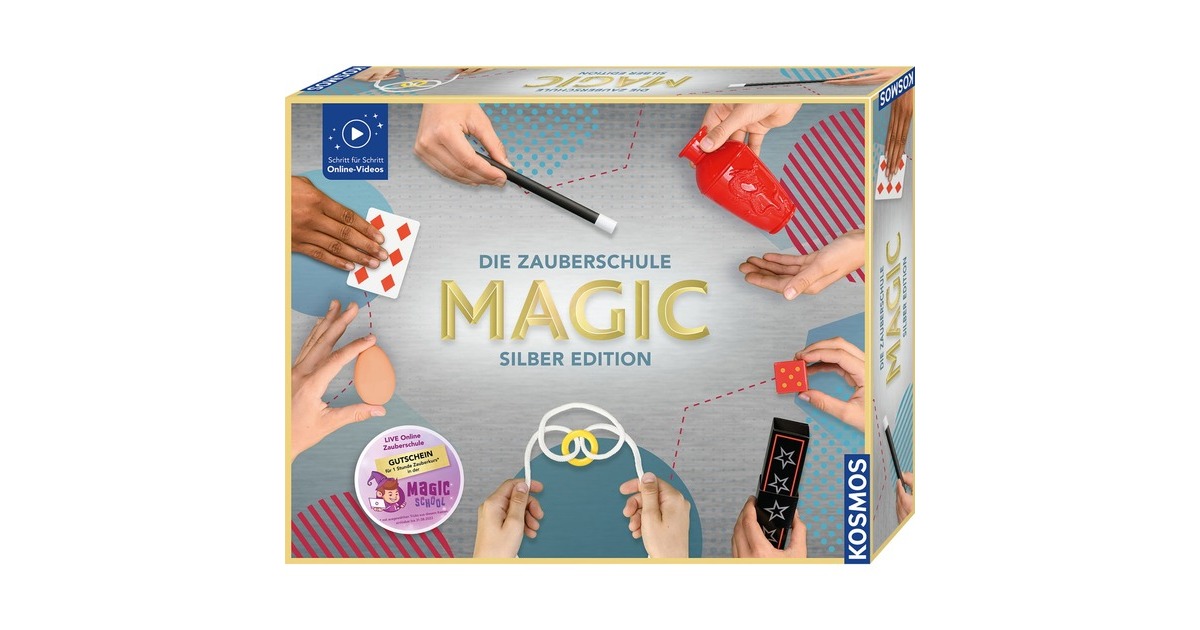 KOSMOS Die Zauberschule Magic - Silber Edition, Zauberkasten