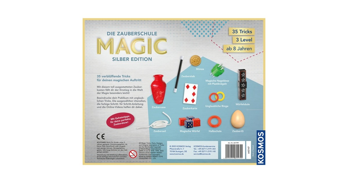 KOSMOS Die Zauberschule Magic - Silber Edition, Zauberkasten