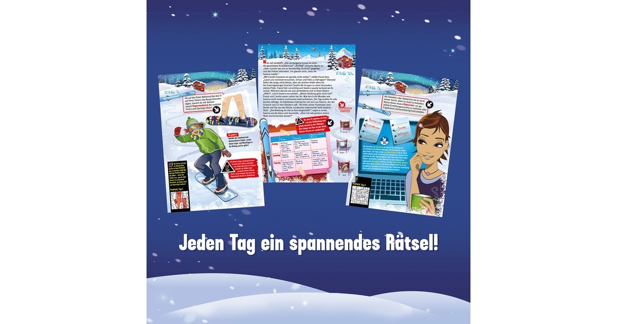 KOSMOS Die drei !!! Adventskalender 2023, Rätselspiel