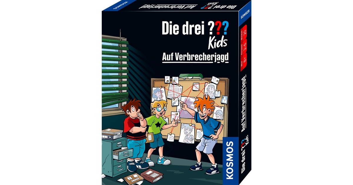 KOSMOS Die drei ??? Kids - Auf Verbrecherjagd, Kartenspiel