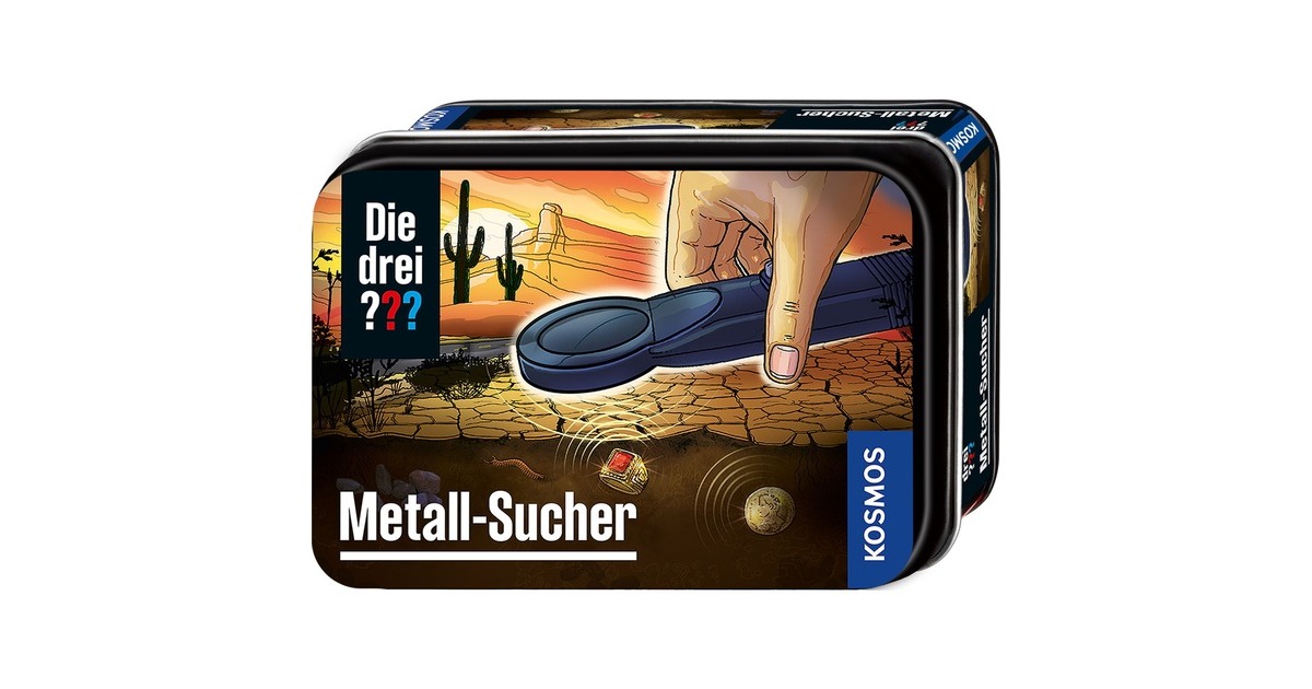 KOSMOS Die drei ??? Metall-Sucher, Detektiv-Sets(Metalldose)