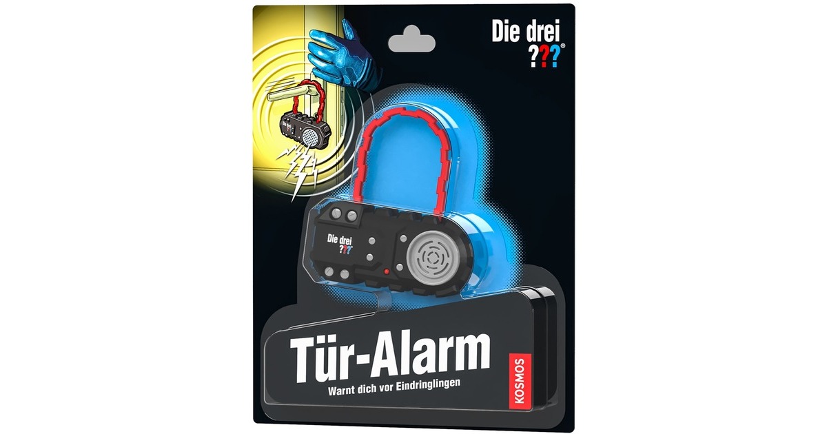 KOSMOS Die drei ??? Tür-Alarm, Detektiv-Sets(Warnt dich vor Eindringlingen)