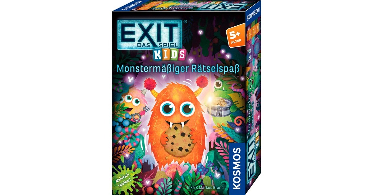 KOSMOS EXIT - Das Spiel Kids: Monstermäßiger Rätselspaß, Partyspiel