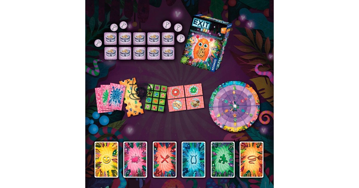 KOSMOS EXIT - Das Spiel Kids: Monstermäßiger Rätselspaß, Partyspiel