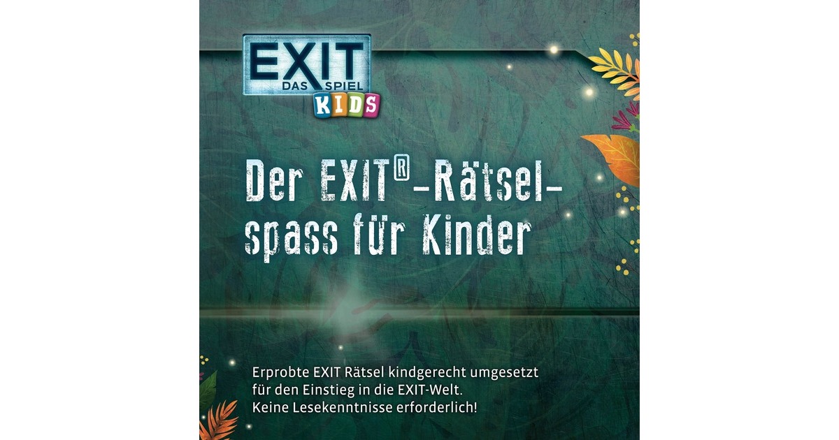KOSMOS EXIT - Das Spiel Kids: Rätselspaß im Dschungel, Partyspiel