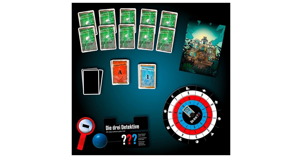 KOSMOS EXIT - Das Spiel - Das Haus der Rätsel, Partyspiel(Die drei Fragezeichen)