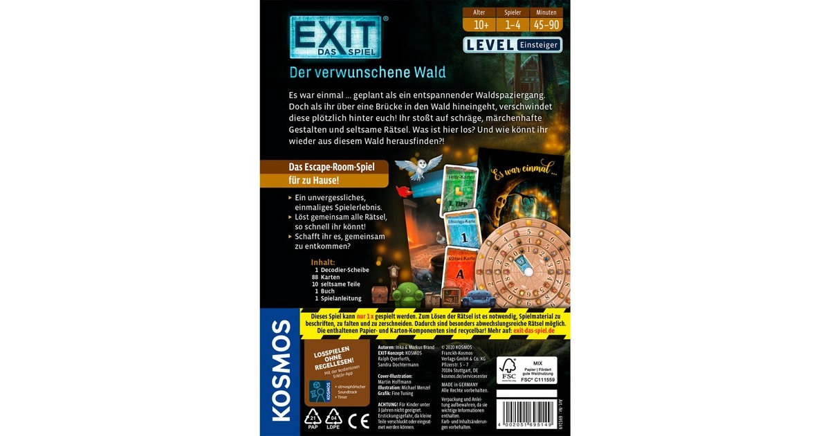 KOSMOS EXIT - Das Spiel - Der verwunschene Wald, Partyspiel