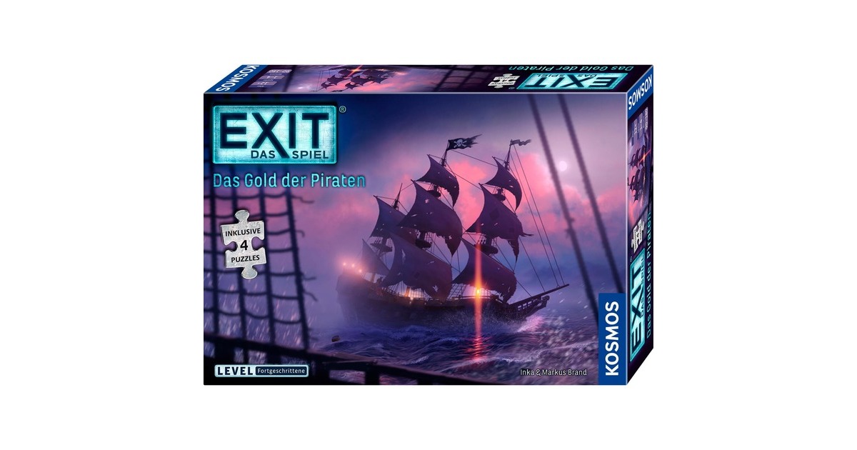 KOSMOS EXIT - Das Spiel + Puzzle - Das Gold der Piraten, Partyspiel